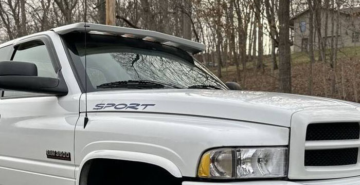 Custom Dodge Ram  Truck Sun Visor (1996 - 2001) - $290.00 (Part #DG-005-SV)